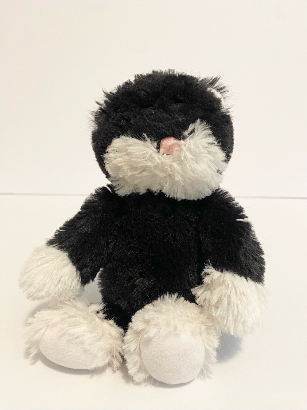 Ty Bessie the Cat Plush Black & White Attic Treasures 8” 2017 Green Eyes Stuffed